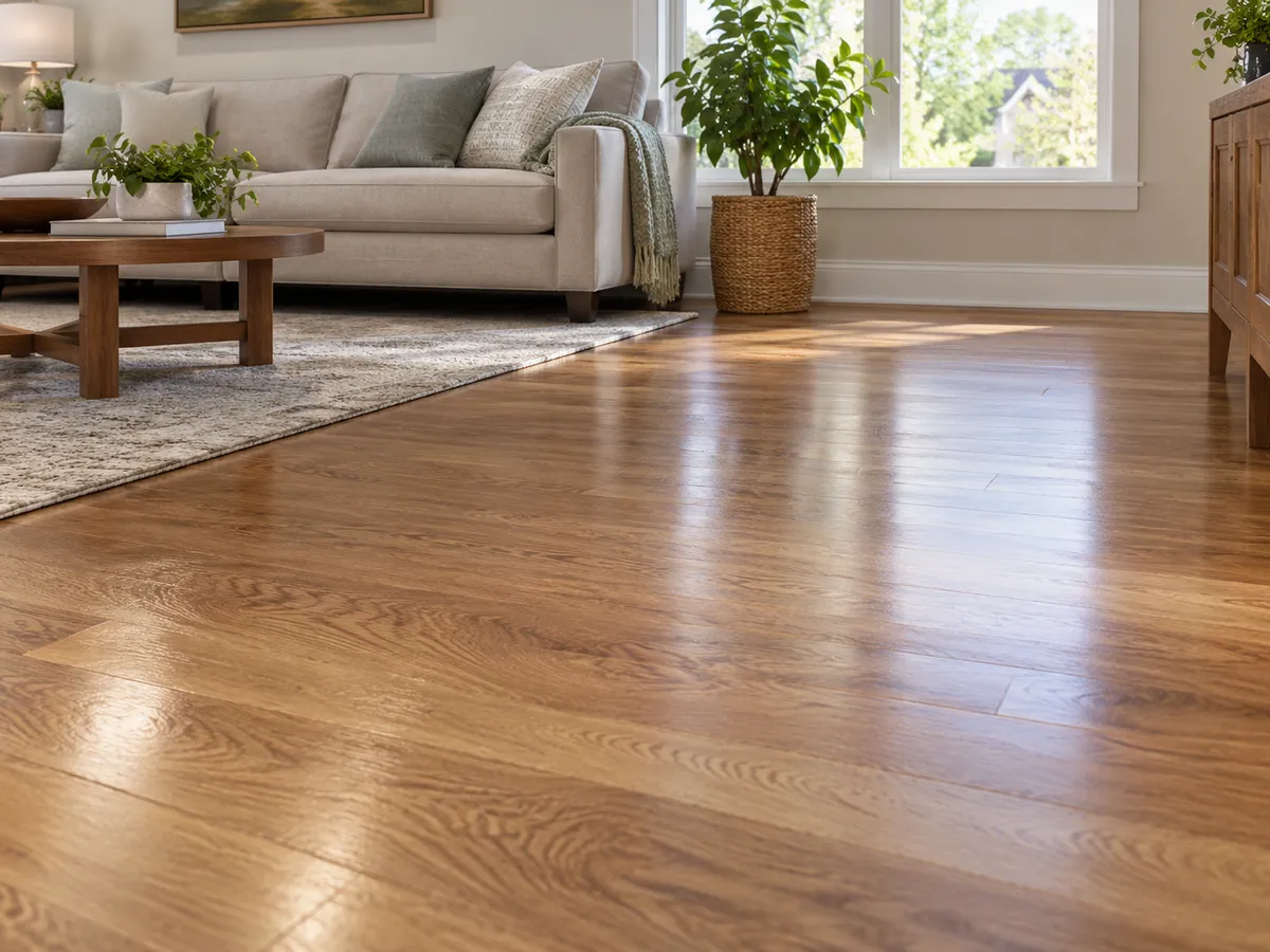 Clean living-room floor
